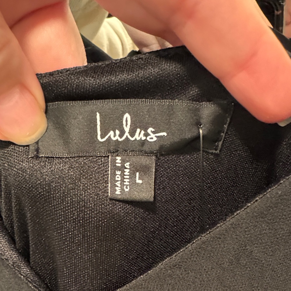 NWT Lulu's Black Ruffle Maxi Dress - Picture 2 of 9